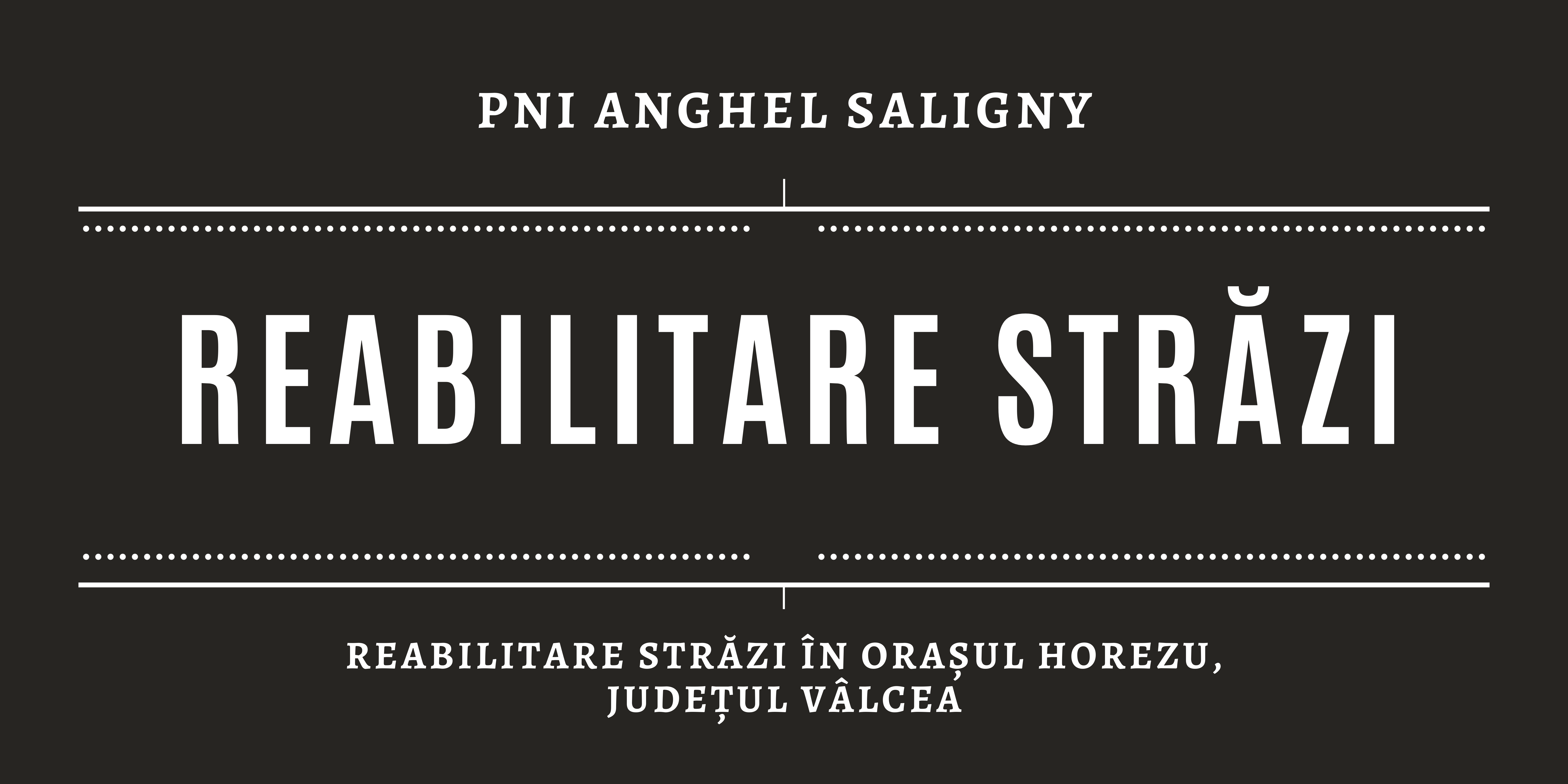 Reabilitare străzi în orașul Horezu, județul Vâlcea
