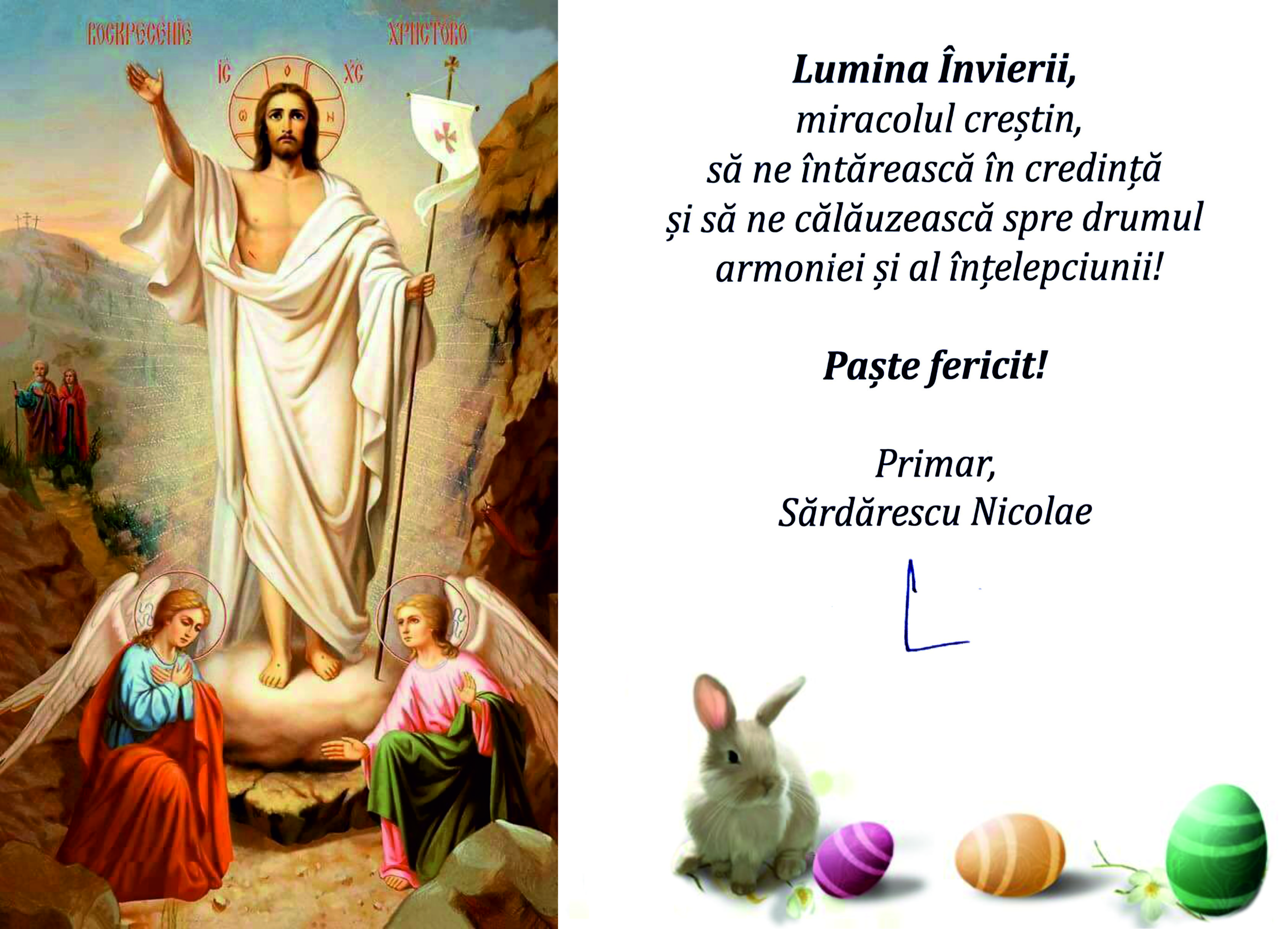 Paste fericit